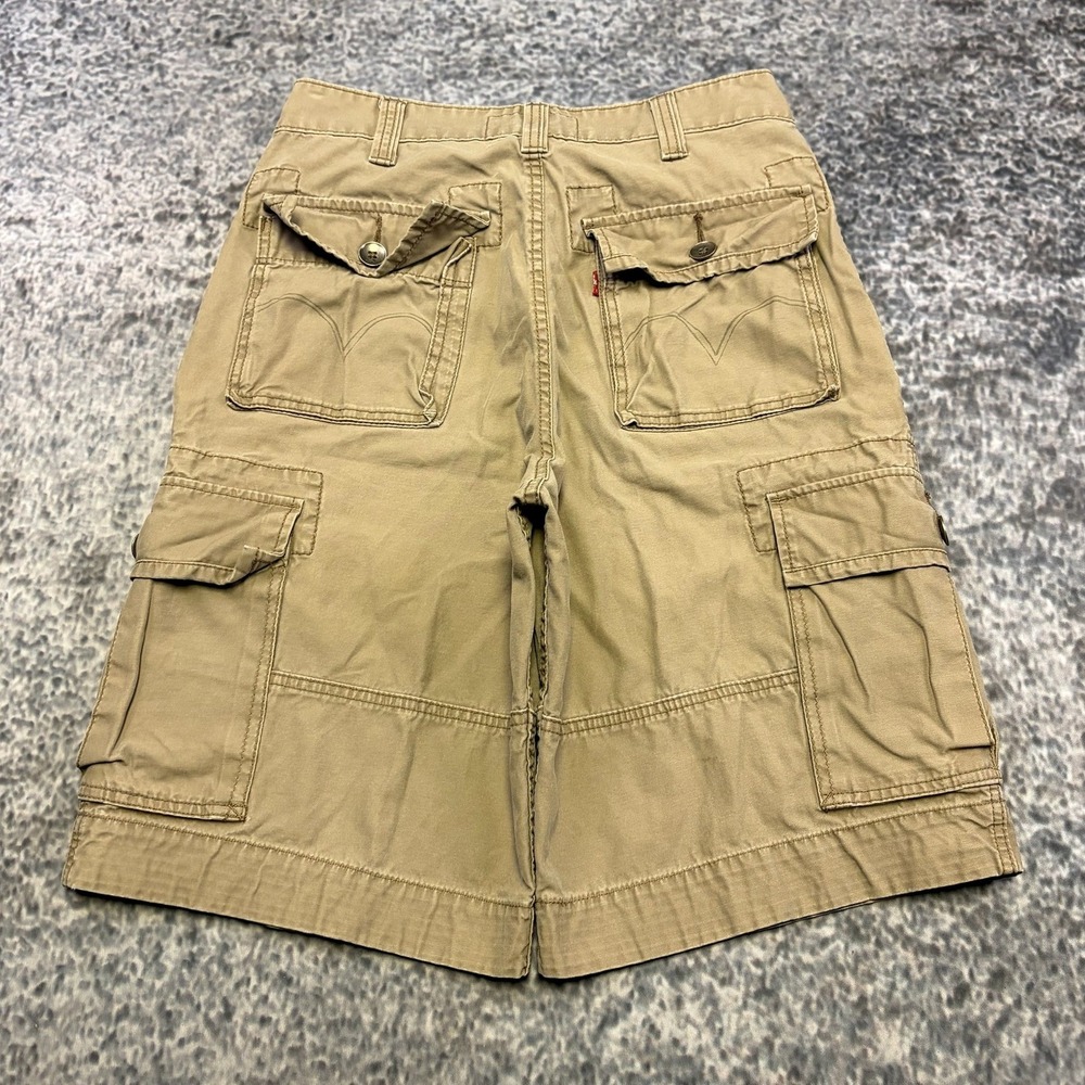 Levi's Cargo Squad Cargo Shorts Mens 30 Tan Utility Outdoor Baggy VTG Y2K
